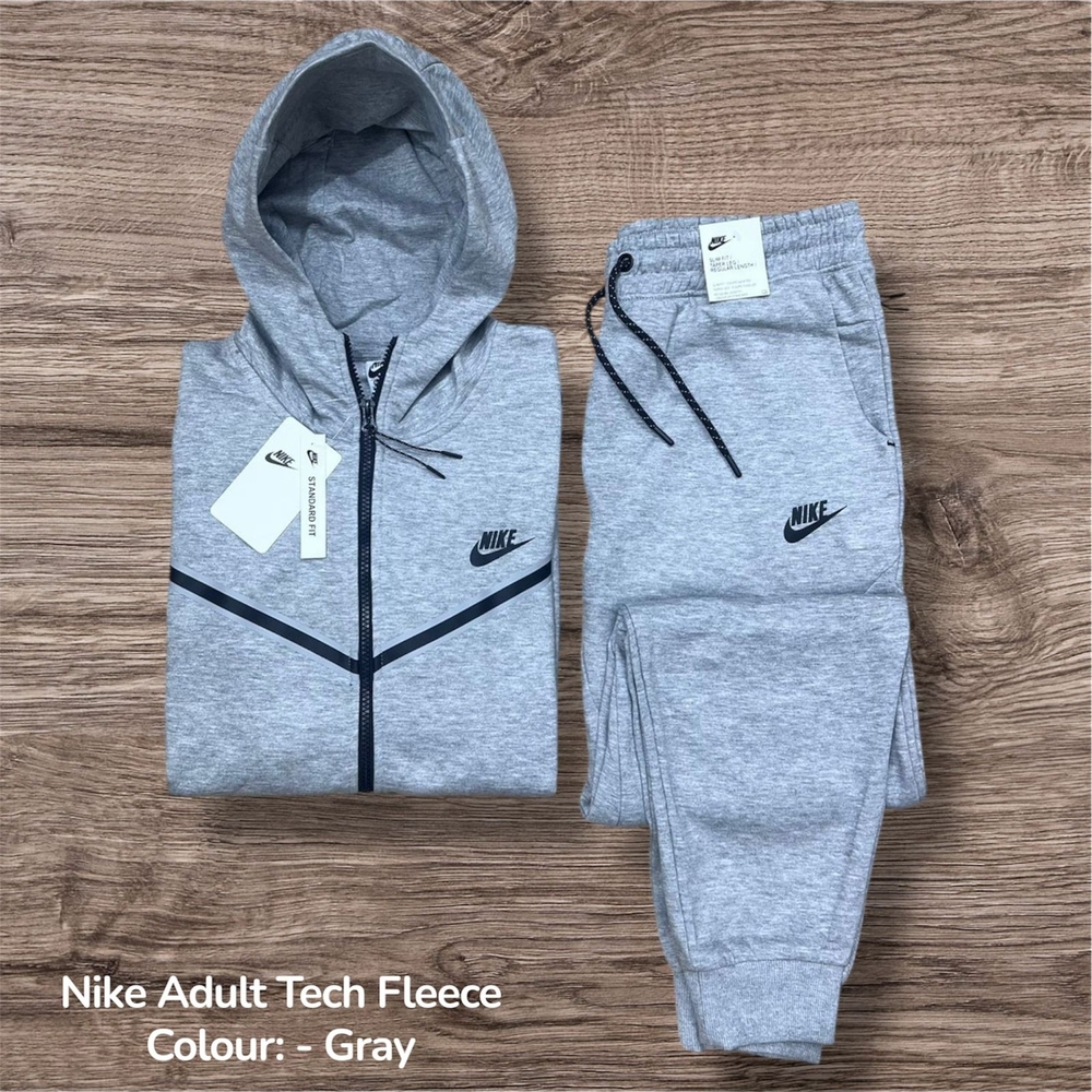 Nike Gray Tech Fleece Hoodie and Joggers Set Sizes 3XL